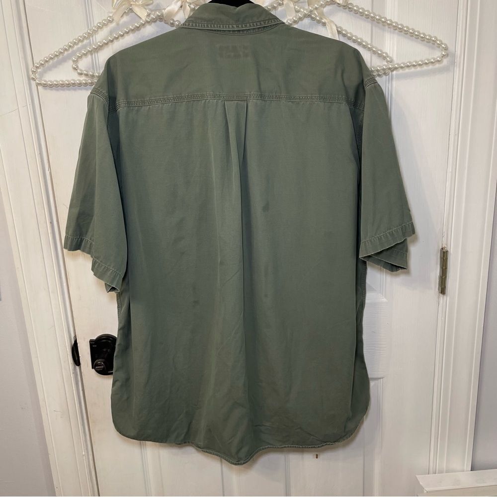 Carhartt Men's Green Casual Button-Down Shirt WORN - Picture 6 of 6